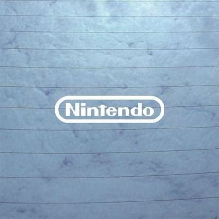 Nintendo Logo Vinyl Decal – 6 Inch White