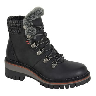 Bottines Femme XTI 141840 - Noir - Imitation Cuir - Fermeture Zip Et Lacets - Talon 6 Cm - Semelle Antidérapante
