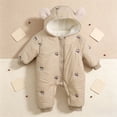 thumbnail image 5 of Newborn Infant Baby Boy Fall Jumpsuit Letter Embroidery Romper, 5 of 9
