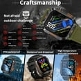 thumbnail image 2 of Smart Watch Compass LED Flashlight Bluetooth Call(Answer/Make Calls) IP68 600mAh Fitness Trakcer Outdoor Fitness Watch for Android Ios Men Smartwatch, 2 of 18