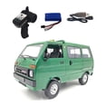 thumbnail image 2 of Vogacara 2wd RC coche resistente al desgaste luz LED ajustable 260 motores de potencia plástico oruga trasera eje Motor juguetes niños regalos Kits de construcción modelo Verde Single-Power Vogacara FN010345-04B, 2 of 6