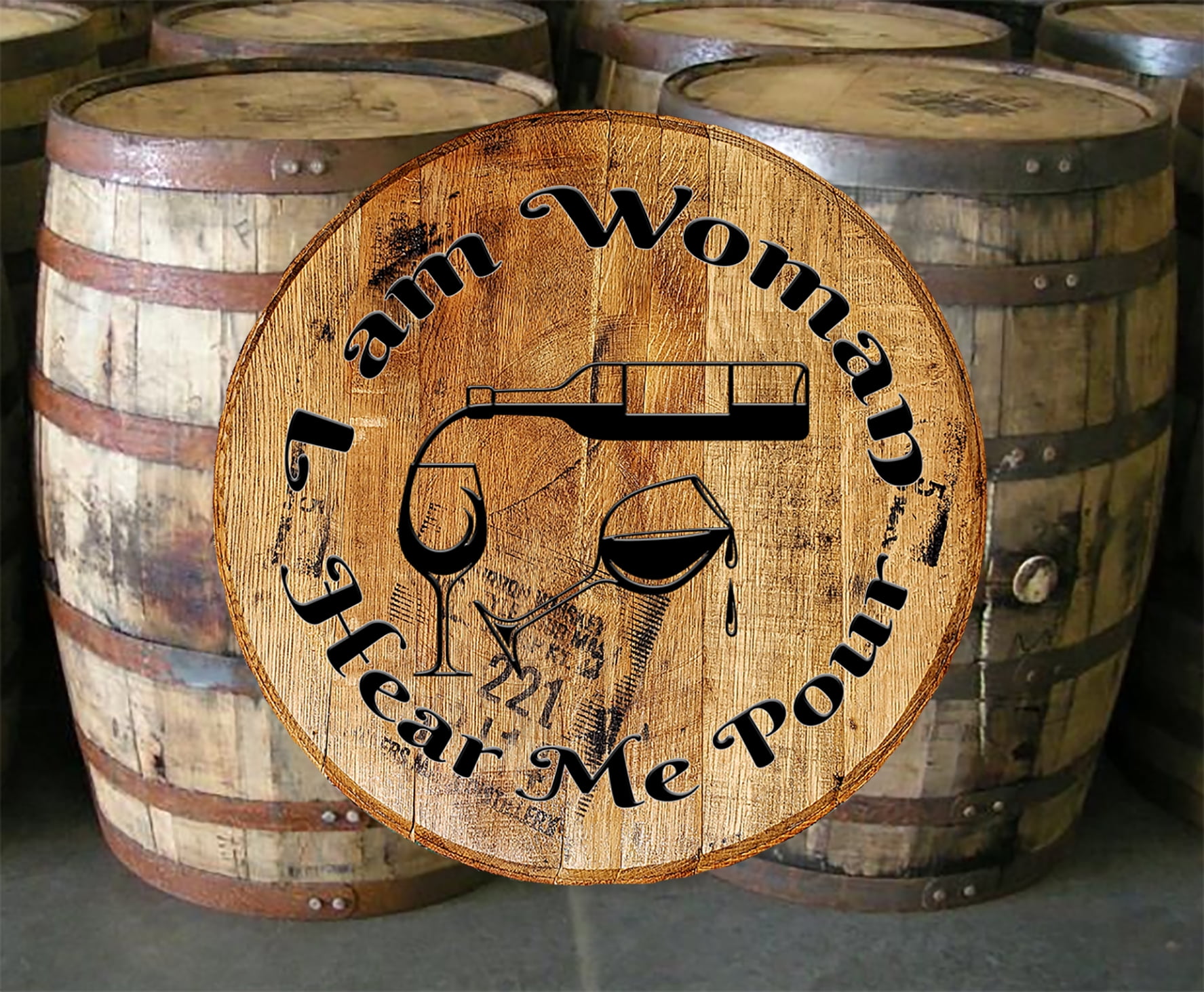 3 Liter Whiskey Barrel Whiskey Women or Whiskey Wine Whiskey Dispenser-Distillery Barrel Engraved American White Oak Whiskey Barrel