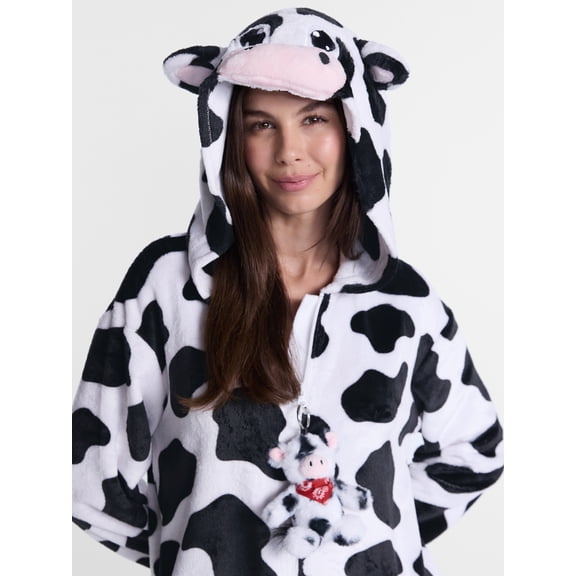 Cow Women’s Union Suit from Way To Celebrate, Sizes XS-3X