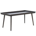 thumbnail image 4 of Safavieh Nonie Modern Tray Top Wood Coffee Table, Dark Chocolate, 4 of 10