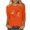 Orange, variant on Orange Shirts for Women T-Shirts for Women Ladies' Orange Shirt Japanese Fashion Printed Round Neck 3/4 Sleeve T-Shirt Loose Top Womens Fashion Tops Wear Orange T-Shirt
