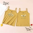 thumbnail image 2 of MeetoTime 2pc Girls Summer Cotton Strap Sleeveless Top Loose Printed Base Camisole 3-13 Years Baby Clothes, 2 of 3