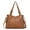 Brown-1, variant on Handbags for Womens Top-Handle Hobo Purse Roomy Casual Shoulder Bags PU Tote Satchel Purse for Womens