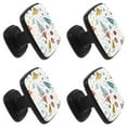 thumbnail image 2 of 4 Pcs Square Cabinet Handle Cupboard Knob Drawer Pulls Handle Rocket Planet Drawer Knobs with Screws Furniture Decoration, 2 of 7