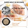 thumbnail image 7 of Chicken Shredder, Large Chicken Shredder Tool Twist, Visible Meat Shredder Machine for Chicken Breast Beef Pork with No-Slip Strip & Ergonomic Handle Suitable for Pork Beef Chicken (Black), 7 of 7