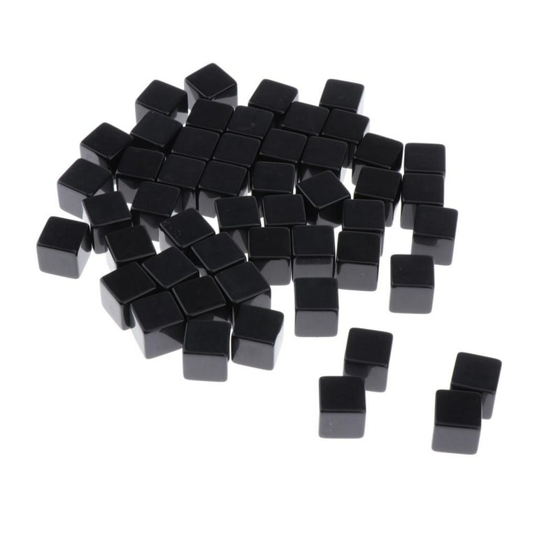 Acrylic Cubes Crafts, 16mm Blank Square Blocks for Puzzle Making, Crafts  and DIY, Black, Set of 50