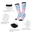 thumbnail image 3 of Naloa Tie Dye Thigh High Socks Extra Long Stretchy Sock Women Over Knee High Opaque Stocking Daily Wear, 3 of 6