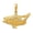 Yellow, variant on 14k Yellow Gold Solid Polished Ichthus Animal Sealife Fish With Religious Faith Inspiration Jesus Pendant Necklace 30x9m