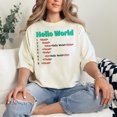 thumbnail image 2 of Hello World HTML Code T-Shirt, Developer Programming Tee, Funny Coder Gift, JavaScript HTML CSS Shirt, Web Developer Humor, Geek Tee, Ivory Comfort Colors T-Shirt, Medium, 2 of 3