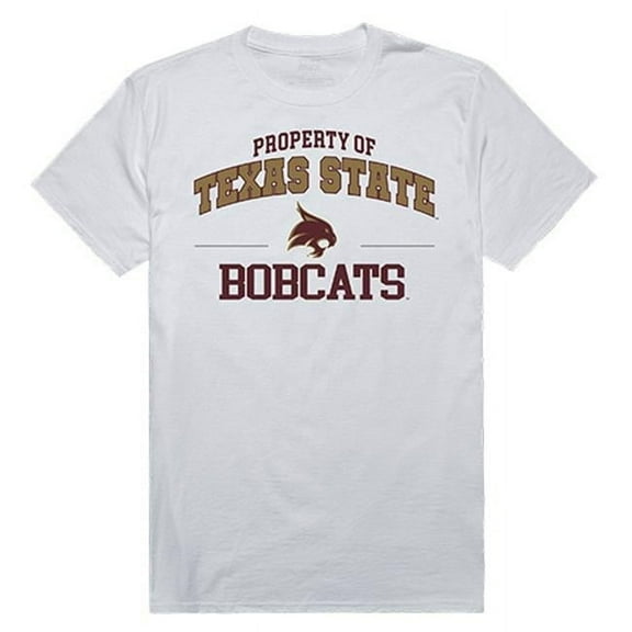 W Republic Apparel 517-181-N01-03 Texas State University Property Tee Shirt - White, Large