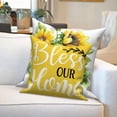thumbnail image 2 of Sunflower Throw Pillow Covers 20x20 Set of 4,Spring Summer Floral Yellow Decorative Pillow Cases for Bedroom Sofa Couch, 2 of 6
