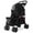 Black, variant on golytefs Double Pet Stroller for Small Cats And Dogs Foldable Kittens Puppies Travel Strolling Cart with Safety Belts Cup Holder & Lockable Wheels Dog Stroller Ideal for Multi-pet Families (Black)