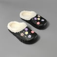 thumbnail image 5 of enyan Women's Suede Slipper, Flat Slip On House Shoes with Faux Lining Indoor Outdoor Short Mini Boots Women Slipper Black Size 10, 5 of 7
