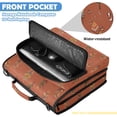 thumbnail image 6 of Zipper Binder with Shoulder Strap 2 inch 3 Ring Waterproof File Folder Organizer Bag 500 Sheet Terracotta Tones Feather, 6 of 8