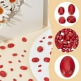 thumbnail image 5 of 66 Pcs Oval Gemstone Cabochons Red 8 Sizes Flatback Natural Gemstone Dome Cabs Dyed Crystal Synthetic Turquoise Tiles for Cameo Pendant DIY Jewelry Making Earring Finger Ring, 5 of 6