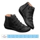 thumbnail image 2 of Zapatillas de deporte casuales para mujer zapatos de plataforma de cuero PU multifunción para otoño invierno, 2 of 6