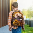 thumbnail image 6 of Yiaed Cute Cat Sunflower Print School Backpack College Backpack Daypacks for Students High School Spacious and Durable Daypack for Work and Travel-One Size, 6 of 6