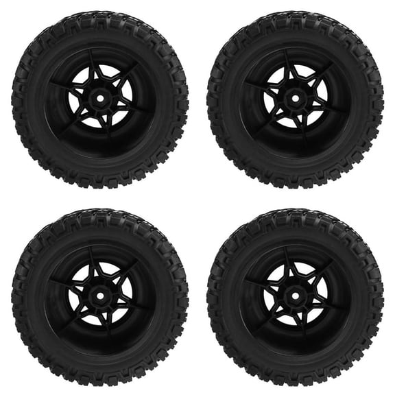 RC Wheels and Tires 4PCS 1/10 Scale RC Short Course Truck Tires for 2WD Slash Arrma Senton Tires,1 * RC Upgrade Parts kit