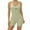 Army Green, variant on Women Unitard Gym Jumpsuit Bodycon Playsuits Overall Workout All In One Jumpsuit Going Out Short Romper Leotard Sleeveless Top Stretch Backless Bodysuit
