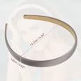 thumbnail image 4 of Unique Bargains 2 Pcs Solid Simple Satin Headbands Fashion Hair Accessories for Women Champagne Purple 0.63" Wide, 4 of 7
