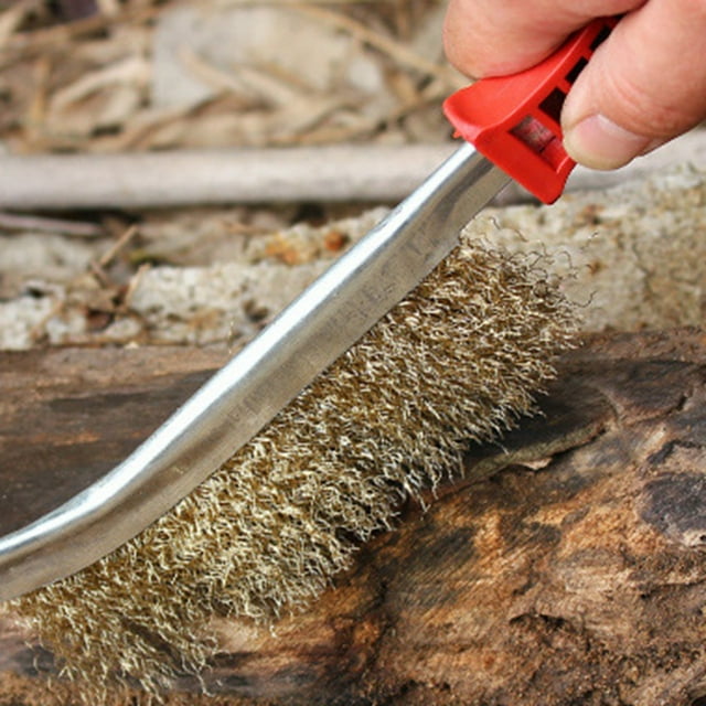 Brosse de Nettoyage de Produit Outil de Nettoyage de Gril en Fil pour Four Barbecue Extérieur Brosse à Récurer en Acier Inoxydable avec Grattoir et Brosse de Nettoyage Performance