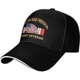 thumbnail image 2 of Operation Iraqi Freedom Combat Veteran with American Flag Baseball Cap Adjustable Sun Hat, 2 of 8