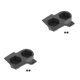 thumbnail image 2 of Sidaley Portavasos de coche de doble orificio multifuncional y flexible de plástico para una fácil instalación negro duradero negro 2piezas, 2 of 6