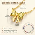 thumbnail image 5 of FindChic 14K Gold Plated Necklace for Women, Love Heart Cubic Zirconia Pendant November Birthstone Bow Necklaces Birthday Mothers Day Jewelry Gifts Her Wife Lady Adults Ideas, 5 of 9