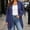 Navy, variant on IUYRTFE Women's Open Front Cardigan with Irregular Hem Long Sleeve Casual Draped Coat