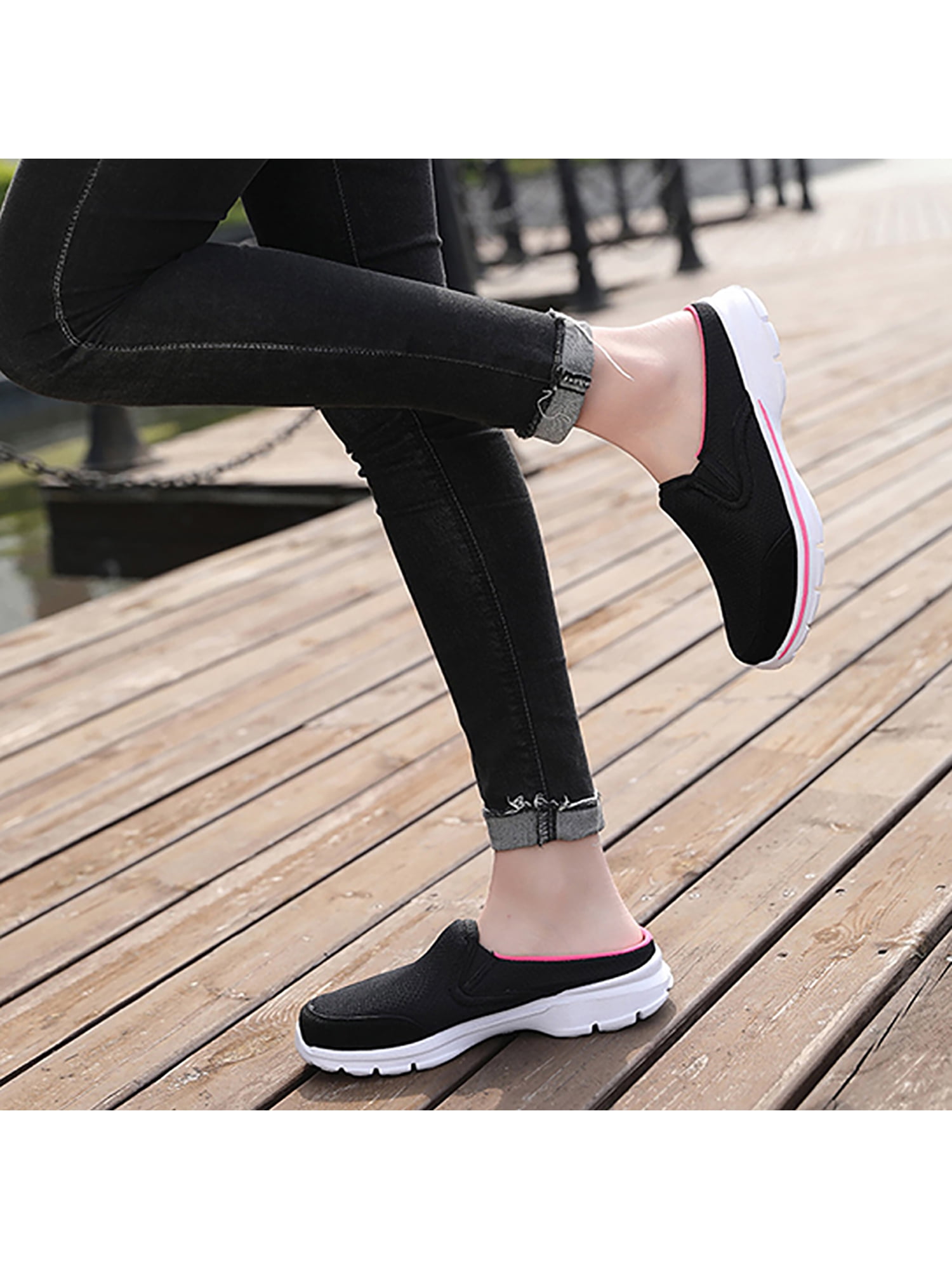 backless shoes with arch support