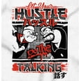 thumbnail image 2 of Popeye Let Your Hustle Do The Talking Zip Hoodie Sweatshirt Men Brisco Brands M, 2 of 6