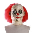 thumbnail image 1 of ITFABS Halloween Clown Mask, Creepy Killer Devil Full Head Latex Mask, 1 of 1