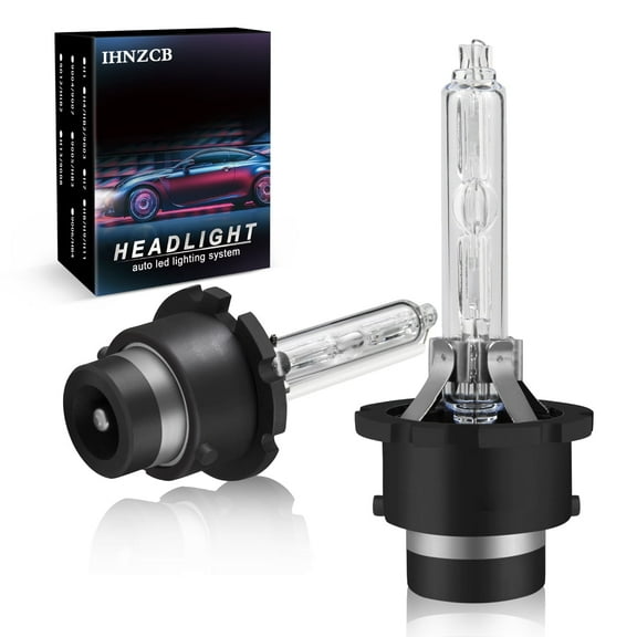 IHNZCB D2S Xenon HID Headlight Bulbs Low Beam 35w 6000K White Super Bright 2pcs