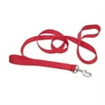 thumbnail image 2 of Lee Mar Pet Loops 2 6' Nylon Dog Leash, Red, Double Handle, 2 of 2