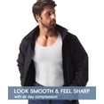 thumbnail image 5 of MANIFIQUE Short Sleeve Compression Shirt Men, Shapewear Mens Tank Top , Athletic Workout Shirts, 5 of 7