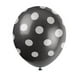 Ballons à Pois Noirs en Latex de 12 Po, 6ct – image 1 sur 3