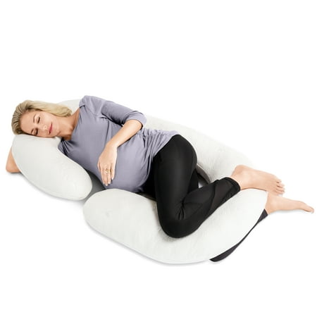 Zen Bamboo Full Body Pregnancy Support Pillow with Rayon Derived from (Best Body Pillow For Men)