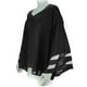 thumbnail image 4 of Camisa de mujer Cuello en V Malla Manga acampanada Top Gasa Blusa informal suelta, Negro, 3XL Sweethay AP002431-06, 4 of 7