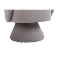 thumbnail image 5 of Swivel Barrel Chair, Upholstered Swivel Cuddle Accent Sofa Chairs for Living Room, Comfy 360 Degree Modern Round Swivel Armchair for Bedroom, Office, Hotel (Grey, Faux Fur), 5 of 9