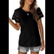 thumbnail image 1 of Camisetas de Corta con Encaje para Mujer, Blusas de Verano, Camisetas Informales Holgadas. Negro S, 1 of 5