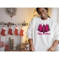 thumbnail image 6 of Women's Pink Merry Christmas Tree Sweatshirt, 6 of 8