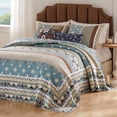 thumbnail image 3 of Thalia Blue Bedspread Set 3-Piece King/Cal King, 3 of 7
