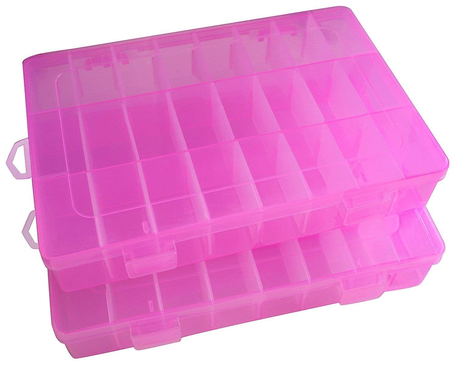 Magik 24 Pack Plastic Storage Case Box Jewelry Earring DIY Making Tool