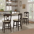 thumbnail image 4 of iNSPIRE Q Eleanor Napoleon Back Counter ight Wood Swivel Chair by  Classic, 4 of 5
