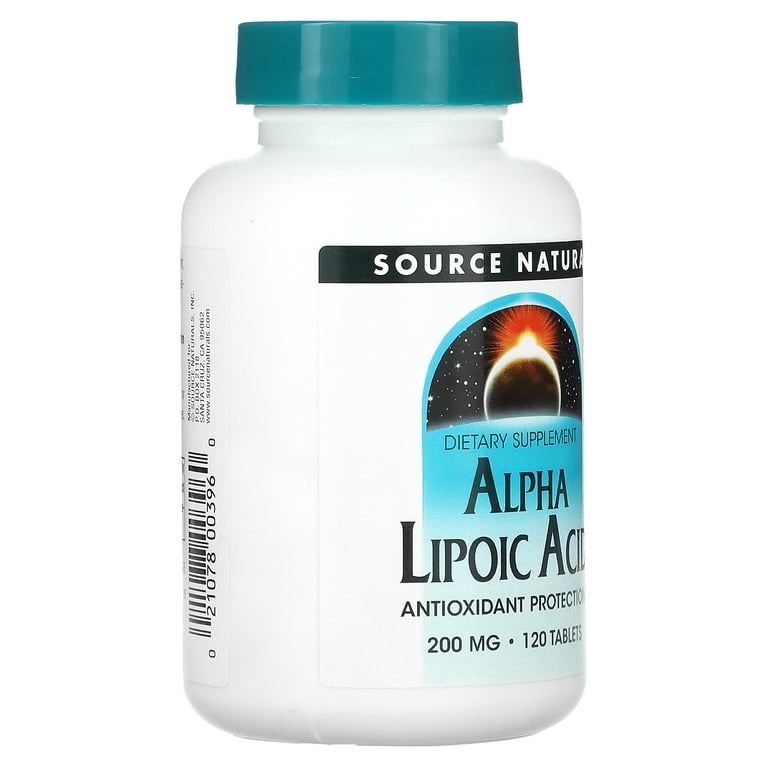Source Naturals Alpha Lipoic Acid 200 mg - 120 Tablet