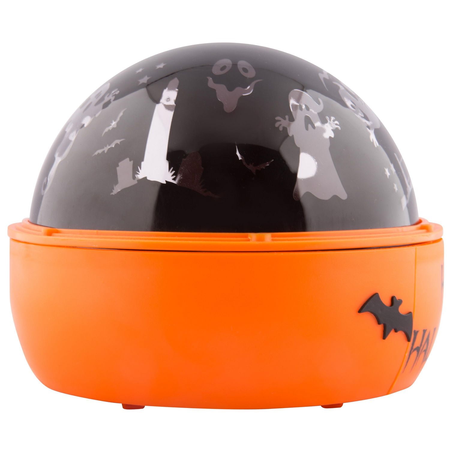 Projection de Lumière d'Halloween sur Table avec Ombres et Fantômes Effrayants (Blanc)